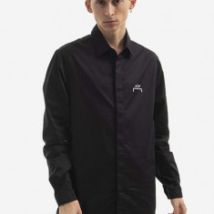 A-COLD-WALL* cămașă din bumbac Shirt Cotton Twill culoarea negru ACWMSH053.-WHITE