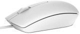 MOUSE DELL, PC sau NB, cu fir, USB, optic, 1000 dpi, butoane/scroll 3/1, , alb, &quot;570-AAIP&quot; (timbru verde 0.18 lei)