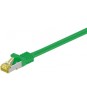 Cablu patch SFTP CAT7 mufat 1m verde RJ45 tata - RJ45 tata GOOBAY