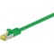 Cablu patch SFTP CAT7 mufat 1m verde RJ45 tata - RJ45 tata GOOBAY