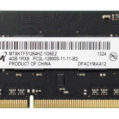 Memorii Laptop Micron 4GB DDR3 PC3L-12800S 1600Mhz CL11 1.35V