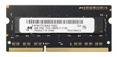 Memorii Laptop Micron 4GB DDR3 PC3L-12800S 1600Mhz CL11 1.35V foto