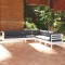 vidaXL Set mobilier grădină cu perne, 7 piese, alb, lemn masiv de pin 3096792