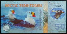 Bancnota - Fantezie 50 DOLARI POLARI - TERITORIILE ARCTICE, ND * Cod 744 B = UNC