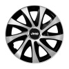 Set 4 capace roti Drift exrta silver&amp;black R15 Compatibil Cu Jeep, Autohelix MSA