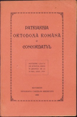 HST C5658N Patriarhia Ortodoxă Rom&amp;acirc;nă și Concordatul 1020 foto