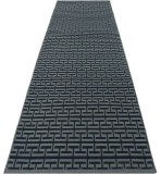 Traversa Andas, textil, albastru inchis, 90 x 250 cm