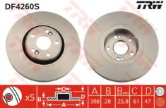 Disc frana RENAULT ESPACE IV (JK0/1) (2002 - 2015) TRW DF4260S