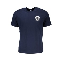 Tricou barbati, cu imprimeu cu logo, Regular fit, Bleumarin inchis, S