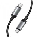 Cablu Date si Incarcare USB-C - USB-C HOCO X117, 60W, 1m, Negru