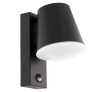 Aplica Exterior cu Senzor EGLO CALDIERO 97451, Negru, IP44, 1xE27, Max 10W, Otel/Plastic, 24cm inaltime, RESIGILAT