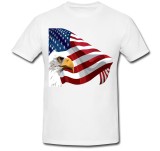 Cumpara ieftin Tricou &quot; American flag and eagle &quot;