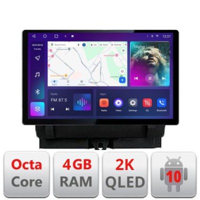 Navigatie dedicata Audi Q3 2011-2018 Edonav ecran 13&amp;quot; 2K 8 si 128 Android Waze USB Navigatie 4G 360 Toslink Youtube Radio KIT-q3 si E CarStore Technol foto