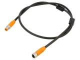 Cablu M12 8 pini 1m 30VDC pentru senzori și automatizări LUMBERG AUTOMATION