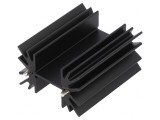 Radiator Extrudat Negru TO220 41.9mm x 50.8mm x 25.4mm