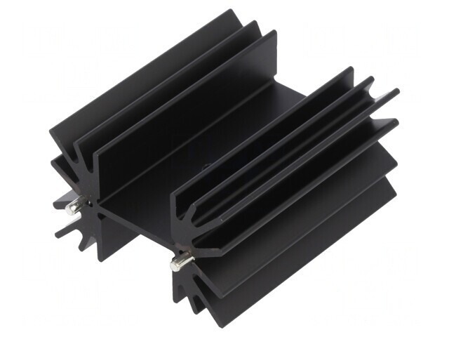 Radiator Extrudat Negru TO220 41.9mm x 50.8mm x 25.4mm