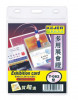 Buzunar Pp Pentru Id Carduri Cu Lanyard,vertical,66mmx97mm, 5 Buc/set- Negru