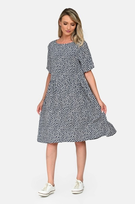 Rochie Dama, Eranthe, Microfloral V344 - S