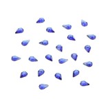 Decorațiuni albastre pentru unghii - strasuri, lacrimi 140 buc, INGINAILS