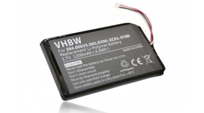&amp;Icirc;nlocuire baterie GPS VHBW pentru Navigon 384.00035.005, 8390-ZC01-0780 - 1200mAh, 3.7V foto