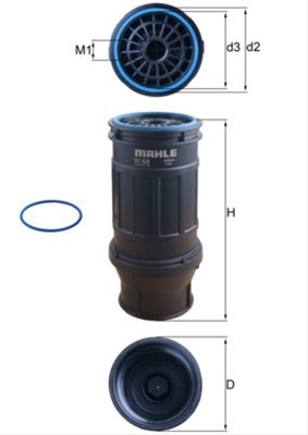 Filtru combustibil MAHLE KC629D foto