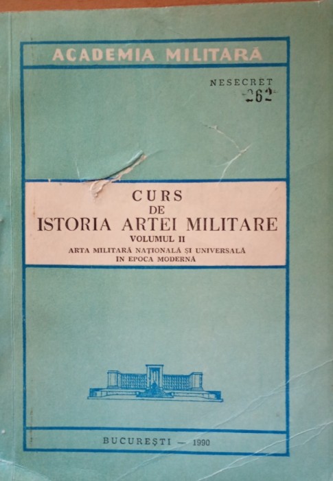 Curs de istoria artei militare vol 2 Nicolae Ciobanu