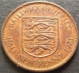 Cumpara ieftin Moneda exotica HALF NEW PENNY - JERSEY, anul 1971 * cod 3419, Europa