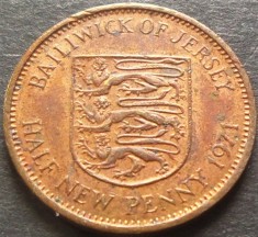 Moneda exotica HALF NEW PENNY - JERSEY, anul 1971 * cod 3419