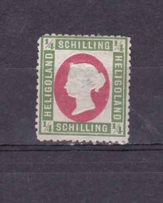 TSV @ - 1874 MICHEL 8C, 1/4 SCHILLING, STATE VECHI GERMANE - HELIGOLAND, MH/* fara guma foto