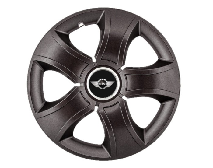Set 4 capace roti Bis Negru R14 pentru gama auto Mini Cooper