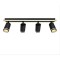 Spot LED 82W, 4 capete orientabile, aplicat pe tavan / perete, culoare corp negru, lumina calda/neutra/rece