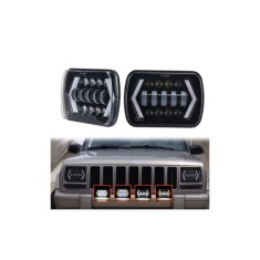 Proiector LED 39W DRL cu 2 faze 12V cu functie de semnalizare