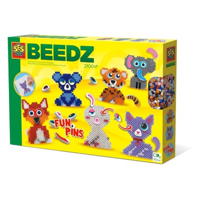 Set creativ Beedz - Margele de calcat Funpins animale foto