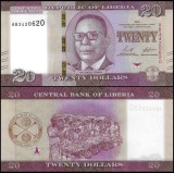 Liberia 2022 - 20 dollars, necirculata