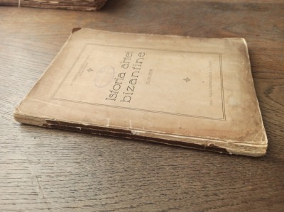 ISTORIA ARTEI BIZANTINE-NARTEXUL IN ARTELE BIZANTINE, 1927 foto