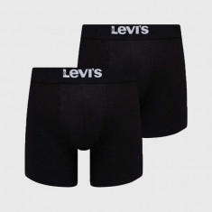 Levi's boxeri 2-pack bărbați, culoarea negru 37149.0824-005