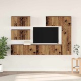 Cumpara ieftin TV Cabinet Set 6 buc. 30,5 x 30 x 90 cm Lemn Vechi