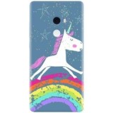 Husa silicon pentru Xiaomi Mi Mix 2, Unicorn Rainbow