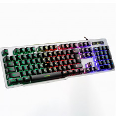 Set tastatura si mouse K809, gaming, USB, LED RGB