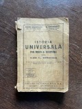 Sabina Diaconescu M. Papastopol Istoria Universala Epoca moderna si contemporana pentru clasa II-a gimnaziala (1946)
