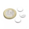 Disc metalic cu autoadeziv, &Oslash;10 x 2 mm, alb