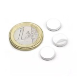 Disc metalic cu autoadeziv, &Oslash;10 x 2 mm, alb