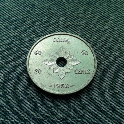 20 Cents 1952 Laos foto