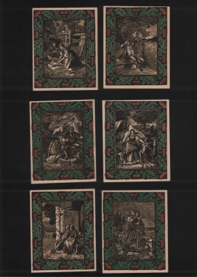 Notgeld Set 6x50 pf Arten foto