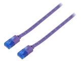 Cablu patch cord Cat 6a, PVC, violet