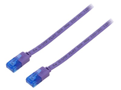 Cablu patch cord Cat 6a, PVC, violet foto
