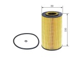 Filtru ulei Mercedes E-Class, G-Class, G-Class Cabrio, M-Class, S-Class Motor E 400 CDI, G 400 CDI, G 400 CDI, ML 400 CDI, 149 mm, OE 281800009