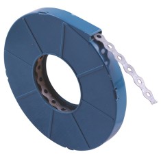 Banda metalica perforata, 17 mm x 0.7 mm x 10 m