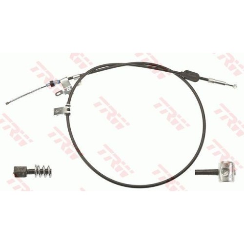 Cablu frana mana Toyota Corolla Verso (Zer, Zze12, R1), 03.04-04.09, punte spate, Stanga, pt frana disc, TRW