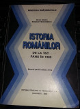ISTORIA ROMANILOR DE LA 1821 PANA LA 1989-MANUAL Cl.XII,1996,T.GRATUIT, Clasa 12, Istorie
